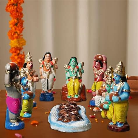 Puja N Pujari Ramar Setu /Bridge Navaratri Golu Dolls Set - Price History