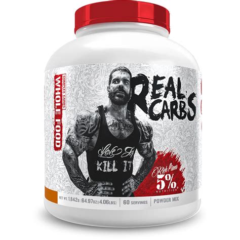 Buy 5% tion Rich Piana Real Carbs with Real Food Complex Carbohydrates, Long-Lasting Low ...