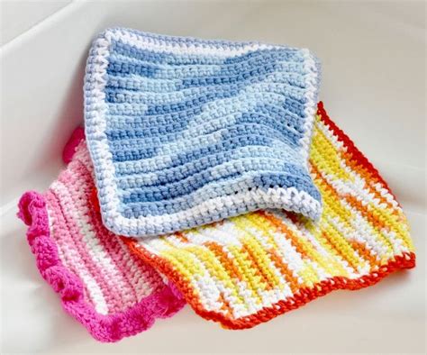 Easy Crochet Dishcloth / Washcloth Tutorial