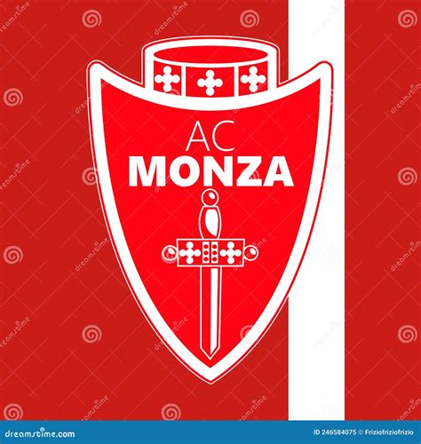 Monza a.C. Football Club Brand Logo with Flag Editorial Image ...