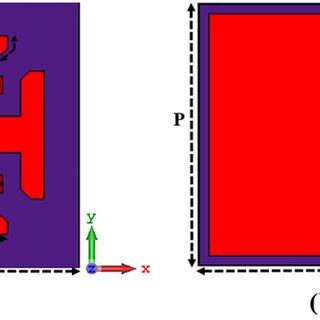 (a) Top layer geometry of the proposed Frequency Selective Surface... | Download Scientific Diagram