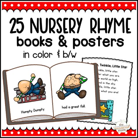 25 Nursery rhyme books and posters - The Measured Mom