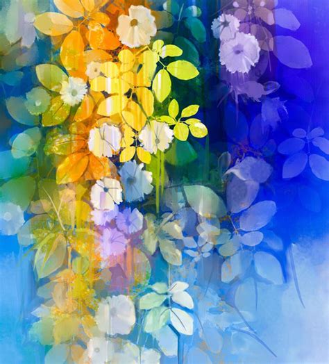 Shop Amazing Flowers And Creepers Composition (PRT_797) - Canvas Art ...