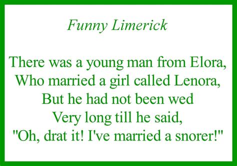 funny limerick Limerick Funny, Irish Limericks, St Patrick's Day Trivia, Message Board Quotes ...