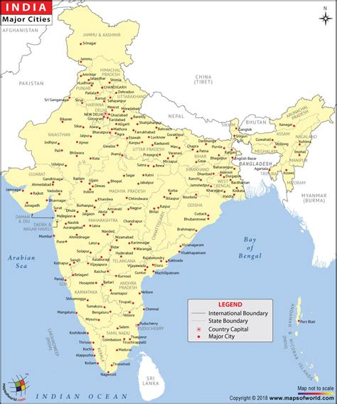 Major Cities in India | India City Map | India world map, India map ...