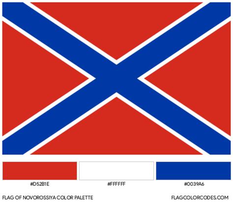 Novorossiya flag color codes