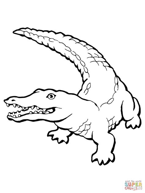 Coloriage En Ligne Crocodile | 30000 ++ collections de pages à colorier imprimables