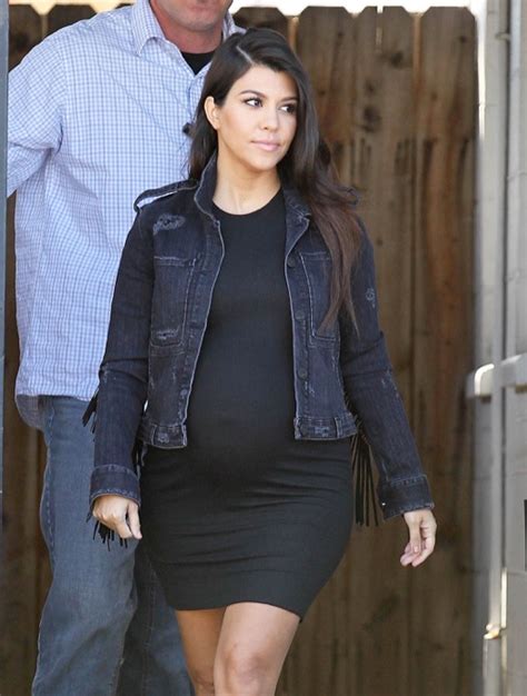 Pregnant Kourtney Kardashian Leaving A Studio In Los Angeles | Celeb ...