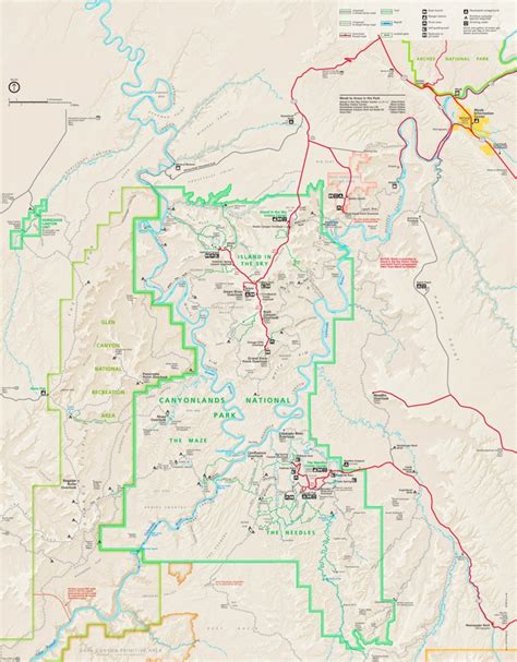 Canyonlands National Park camping map