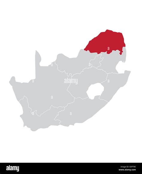 Map of Limpopo, South Africa Stock Photo - Alamy