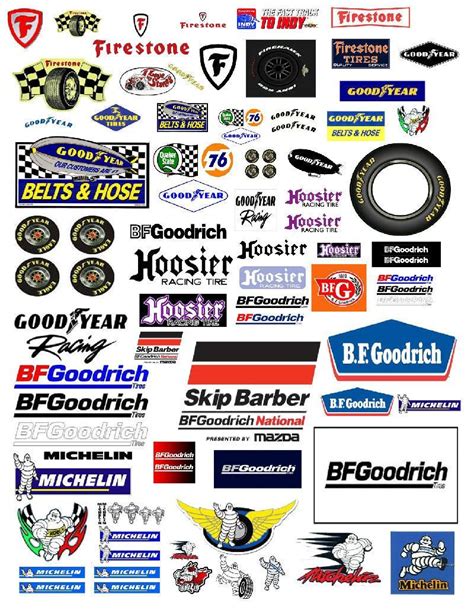 1:24 1:18 TIRE DECALS FOR DIECAST & MODEL CAR DIORAMAS | Car model ...