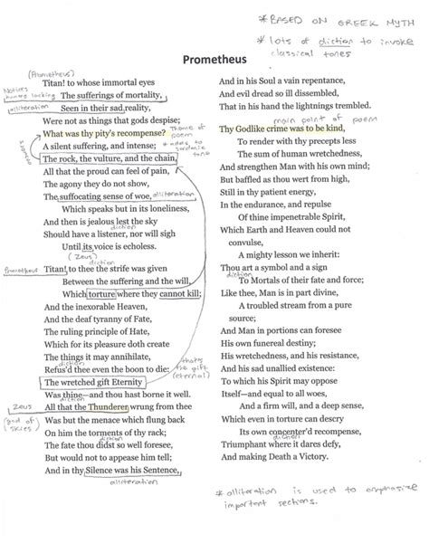 Poetry Analysis - Lord Byron