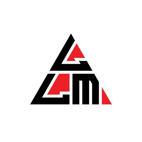 LLM triangle letter logo design with triangle shape. LLM triangle logo design monogram. LLM ...