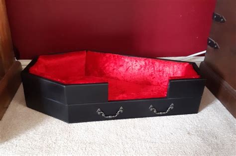 Gothic Vampire Coffin Shaped Dog Cat Pet Bed | Etsy