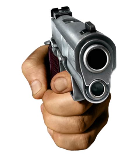 Hand Pointing Gun Meme Png - Draggolia