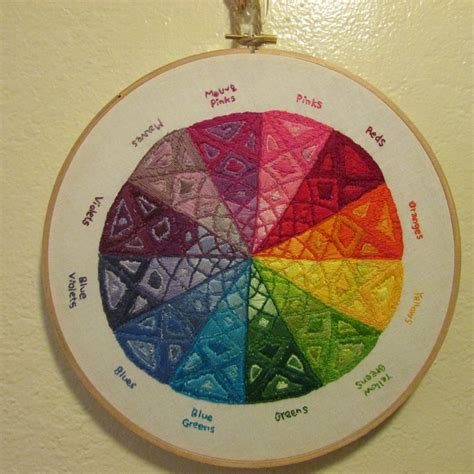 Handmade Hobbyist: Embroidery: Color Wheel Mandala