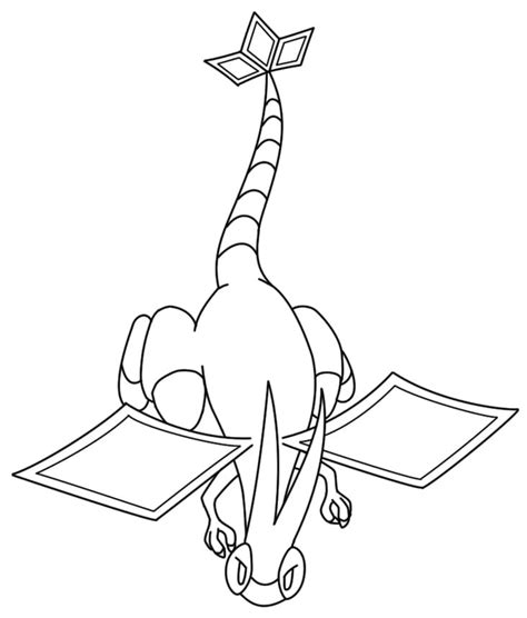 Pokemon Flygon Coloring Page - Free Printable Coloring Pages for Kids