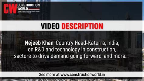 Interview with Nejeeb Khan, Country Head-Katerra, India, by ...