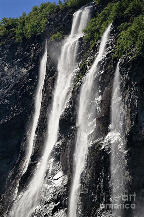 The Seven sister waterfall Photograph by Arild Lilleboe