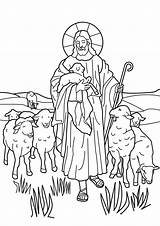 Shepherd Bible Coloring sketch template