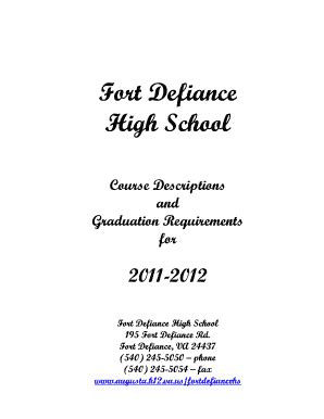 Fillable Online Fort Defiance High School - Augusta County Public Schools Fax Email Print ...