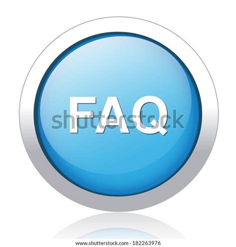 Faq Button Stock Vector (Royalty Free) 182263976