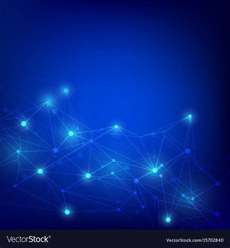 Technology web pattern blue background Royalty Free Vector