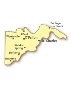 St Charles County Map - United States Map States District