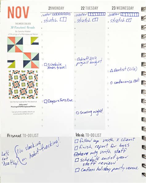 How to Bullet Journal in Your Planner | The Quilter's Planner