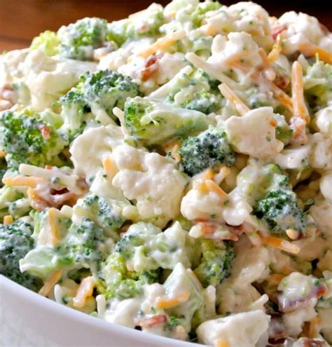 Broccoli Cauliflower Salad - You're gonna back after all