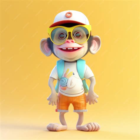 Premium Photo | Funny monkey wearing sunglasses on a colorful background generative ai