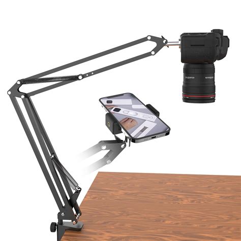 Buy Overhead Tripod for DSLR Cameras, Heavy Duty Camera Desk Stand with ...