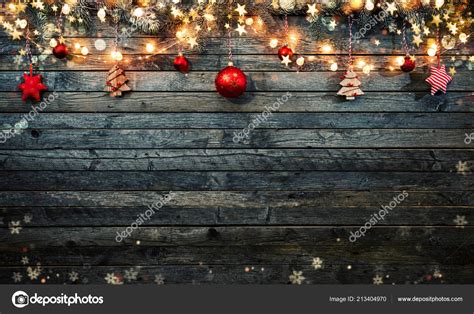 Decorative Christmas Rustic Background Wooden Planks Free Space Text — Stock Photo © jag_cz ...