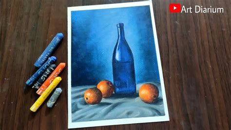 Still Life Drawing with Oil Pastel - Step by Step - YouTube