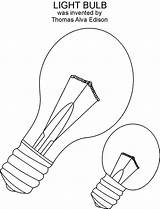 Light Bulb Coloring Page Free Printable Pages sketch template