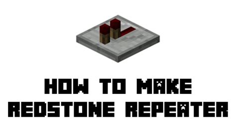 Minecraft Redstone Comparator Repeater Recipe