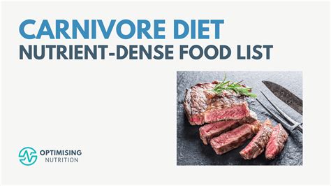 Nutritious Carnivore Diet Food List | Optimising Nutrition