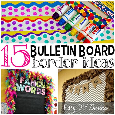 Creative Bulletin Board Borders for the Classroom - Crafty Morning