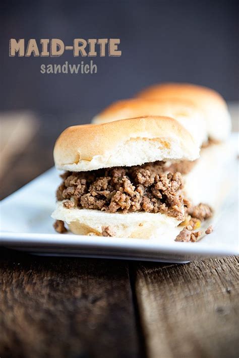 Iowa Style Maid-Rite Sandwiches Recipe - Dine and Dish