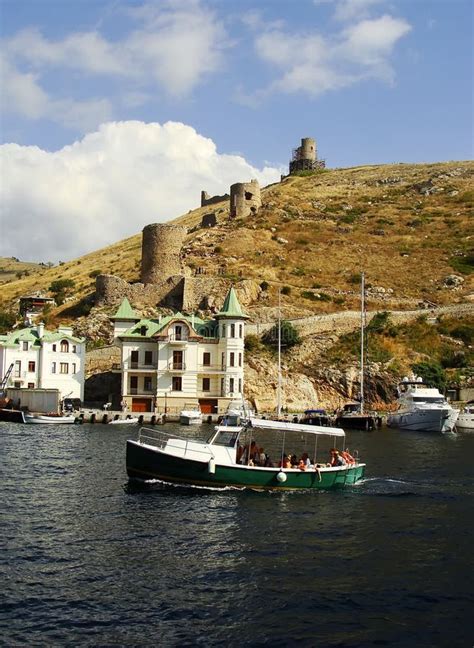 Genoese Fortress Cembalo, Balaklava, Sevastopol, Ukraine Stock Photo ...