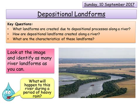 Depositional Landforms - Rivers | Teaching Resources