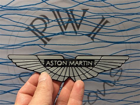 3d Printed Aston Martin Emblem - Etsy