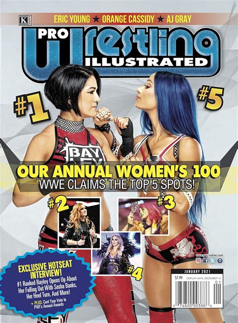 Amazon | Pro Wrestling Illustrated: January 2021 Issue-PWI Women's 100, Bayley Interview, Orange ...