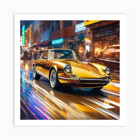 Porsche 911 13 Art Print by Noctarius - Fy