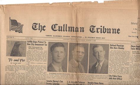 Historical Profile: The Cullman Tribune, Alabama’s Oldest Continuously ...