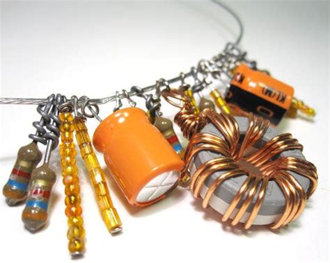 Upcycled Computer Jewelry Component Necklace by clonehardware, $50.00 | Tech jewelry, Geek ...
