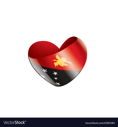 Papua new guinea flag on a Royalty Free Vector Image