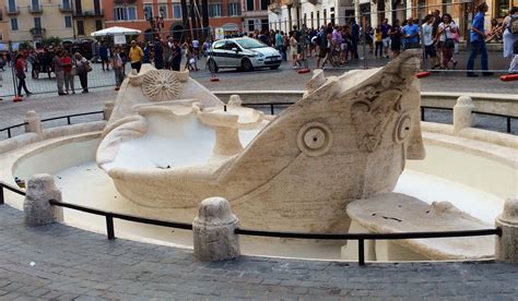 The History Blog » Blog Archive » Barcaccia fountain in Piazza di ...