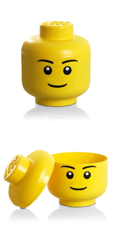 Lego Man Head Storage // Haha! | Lego man, Legos, Lego