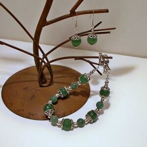 Faceted African Jade Bracelet and Earrings - Etsy